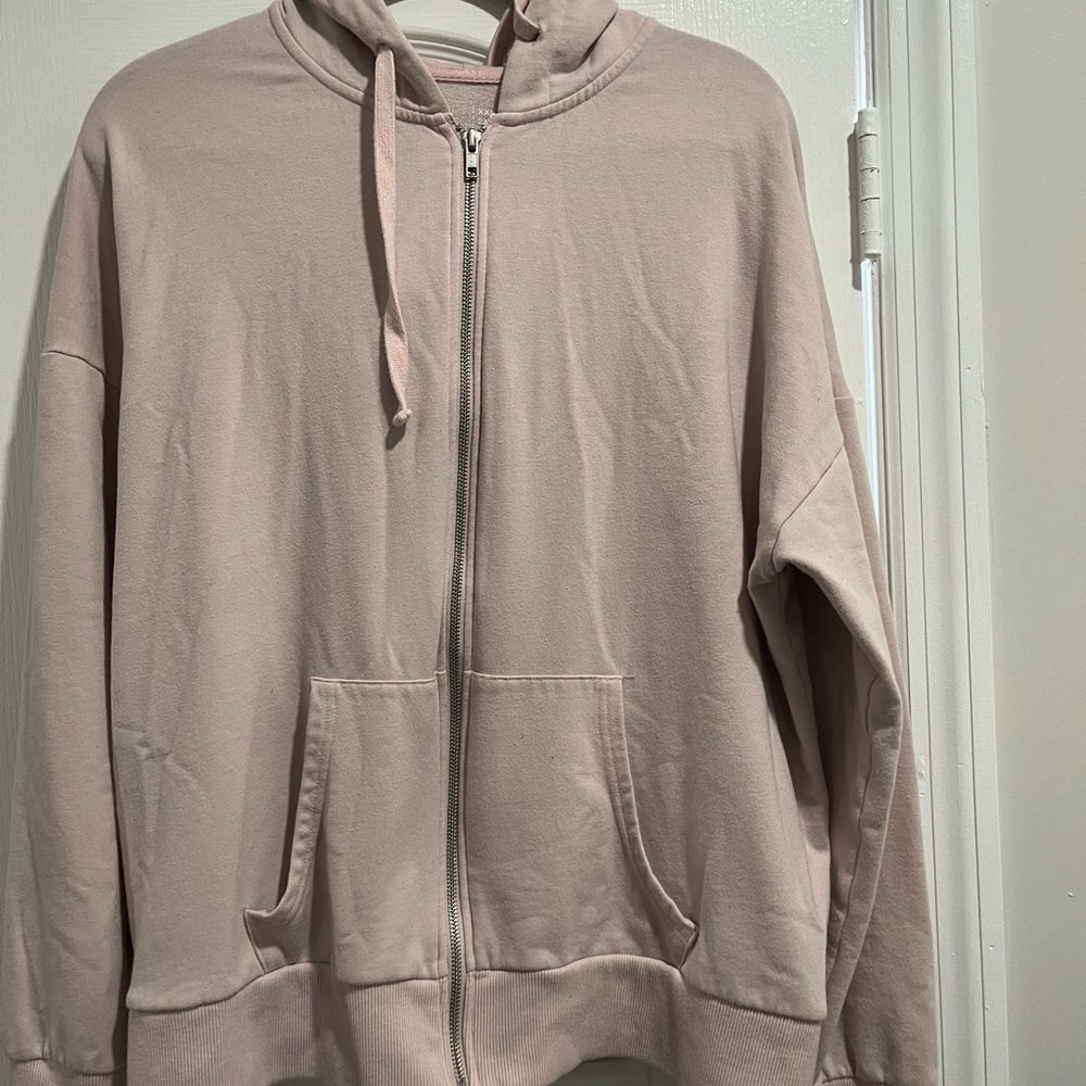 Time tru pink zip up jacket